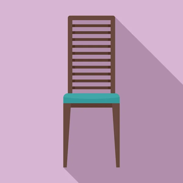 Utemöbler stol ikon, platt stil — Stock vektor