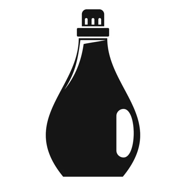Icono de la botella del ablandador del lavado, estilo simple — Vector de stock