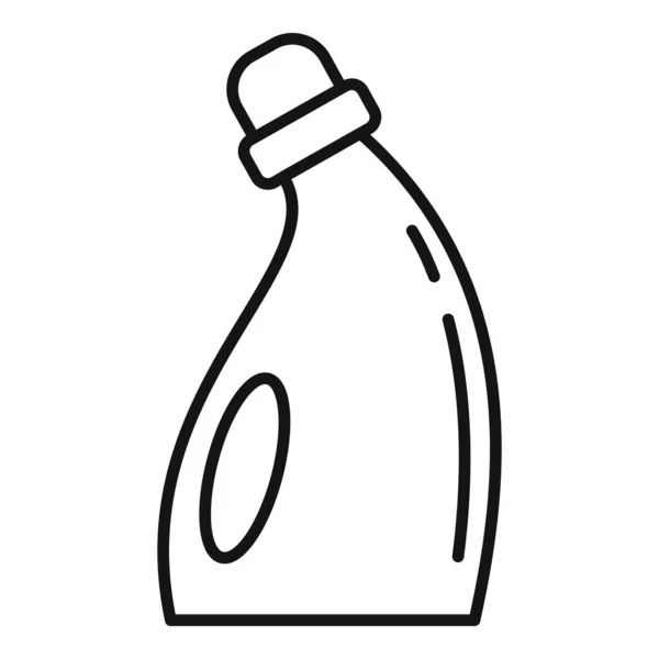 Icône nettoyant vaisselle, style contour — Image vectorielle