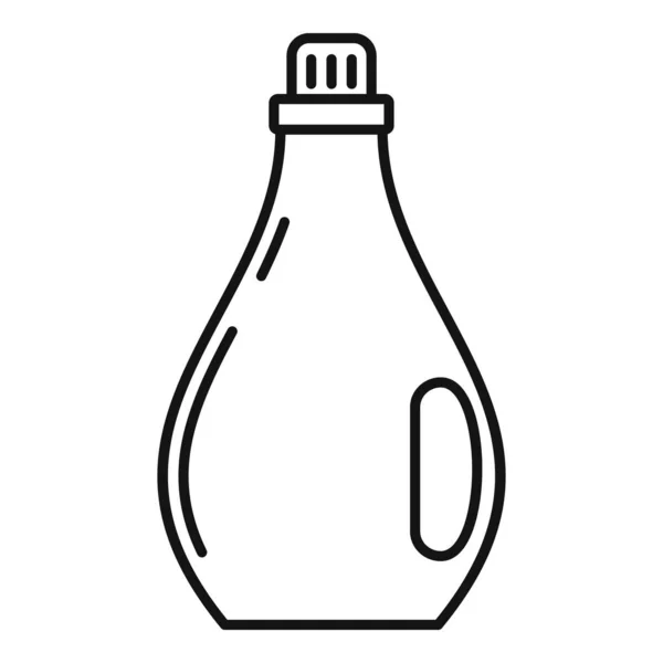 Wash cleaner bottle icon, outline style — Stock Vector