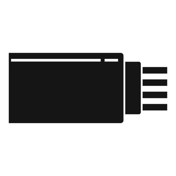 Icono de cable de Internet, estilo simple — Vector de stock