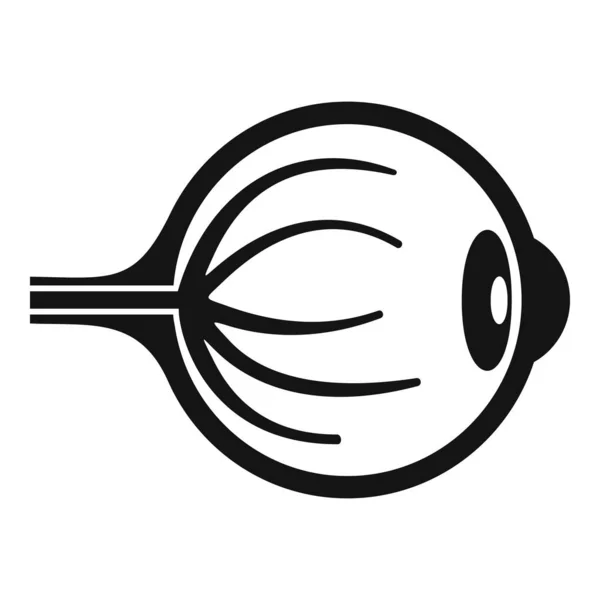 Icono de globo ocular cansado, estilo simple — Vector de stock