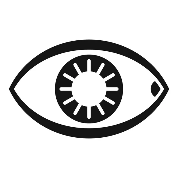 Ícone olho humano saudável, estilo simples —  Vetores de Stock