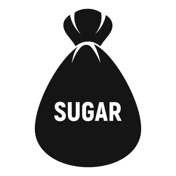 Ikona torebki cukru, prosty styl — Wektor stockowy