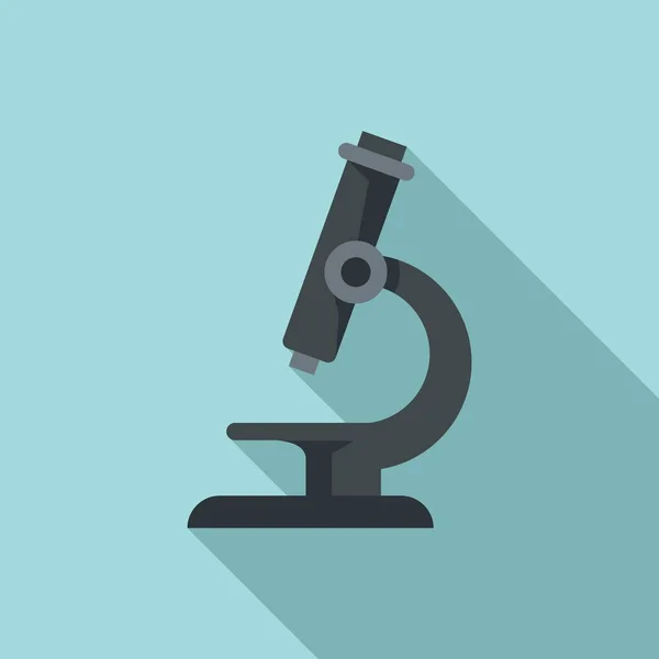 Mikroszkóp ikon, lapos stílus — Stock Vector