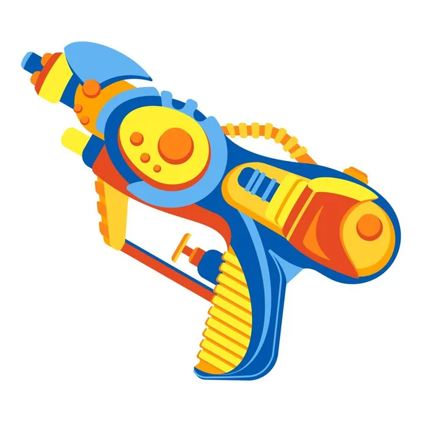 Icono de pistola de agua, estilo de dibujos animados — Vector de stock