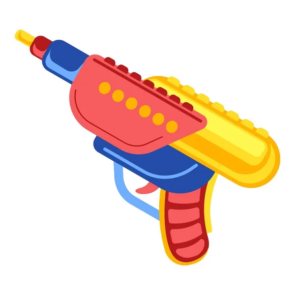 Pistola de agua icono, estilo de dibujos animados — Vector de stock
