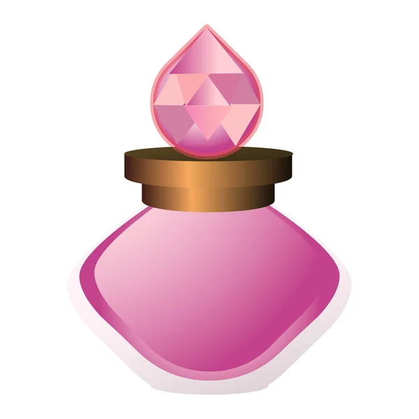 Icono de la botella de aroma, estilo de dibujos animados — Vector de stock