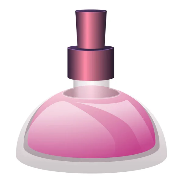 Glas parfum fles icoon, cartoon stijl — Stockvector