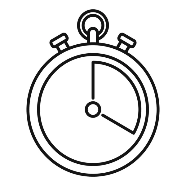 Soccer stopwatch icon, outline style — 스톡 벡터