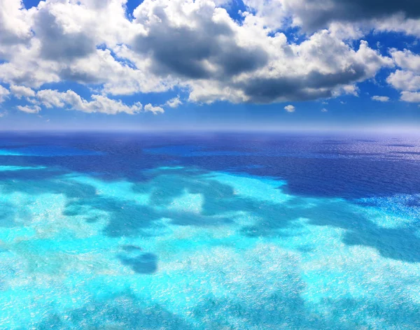 Clear blue sea — Stock Photo, Image