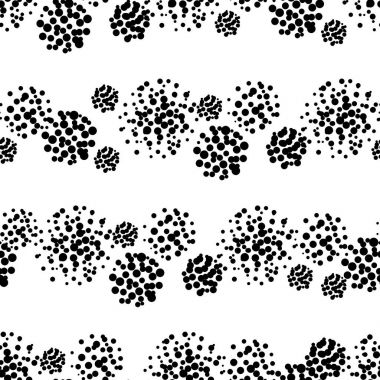 Elle çizilmiş seamless modeli üzerinde beyaz izole.