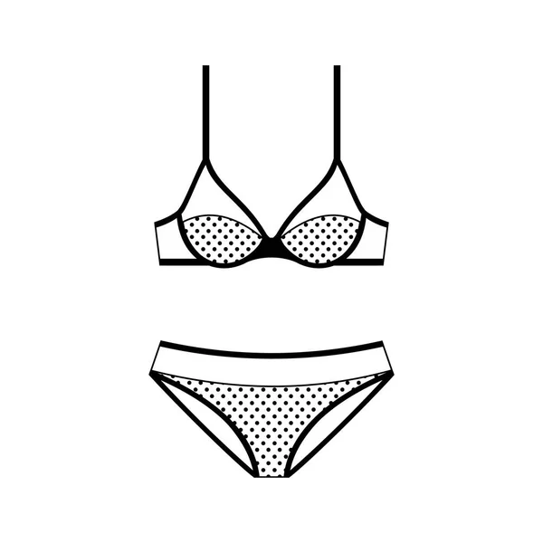 Bra vector icon design, ladies undergarments 17315936 Vector Art