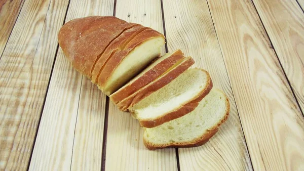 Pão Quente Fresco Feito Com Suas Próprias Mãos — Fotografia de Stock