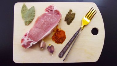 Barbekü için taze et.