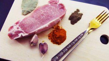 Barbekü için taze et.