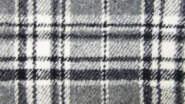 Šedé Kostkované Pozadí Textilní — Stock fotografie