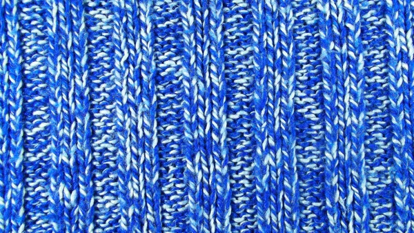 Beautiful Blue Knitted Background — Stock Photo, Image