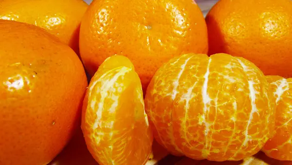 Mandarinas Maduras Saludables Frutas — Foto de Stock