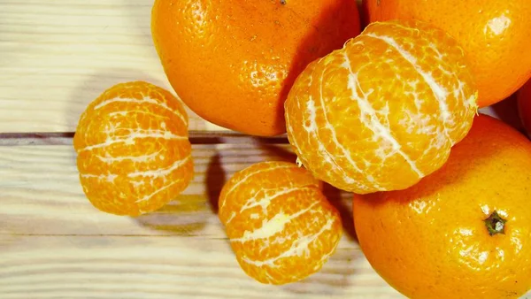 Tangerinas Maduras Saudáveis Frutas — Fotografia de Stock