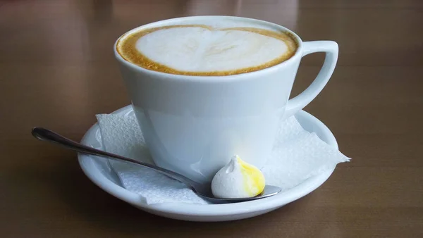 Une Tasse Café Sur Table — Photo