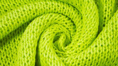 Güzel arka plan yeşil iplik örme.