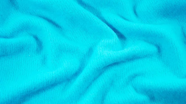 Красивый Вязаный Фон Голубой Пряжи — стоковое фото