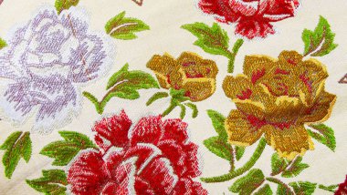 Açık renkli kumaş çiçek güzel arka plan.