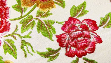 Açık renkli kumaş çiçek güzel arka plan.