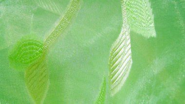 Güzel yeşil arka plan ışık kumaş.