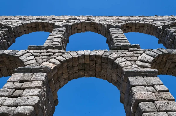 Views of the Aqueduct of Segovia — Stock Photo, Image