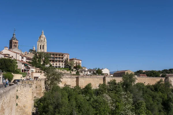 Uitzicht op de stad van Segovia, Spanje — Stockfoto