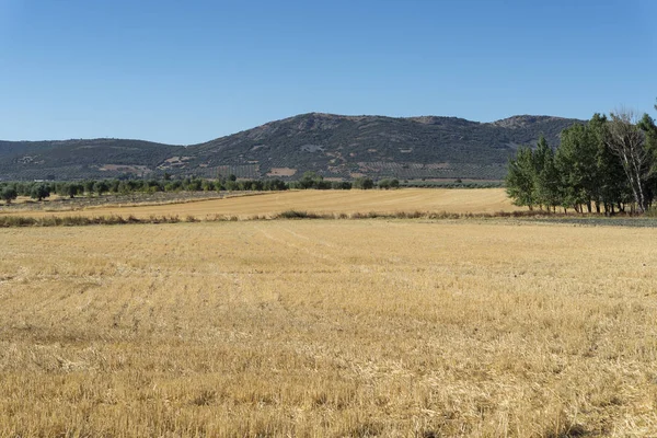 Campos de grava en un paisaje agrícola — Foto de Stock