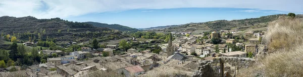 Panoramisch uitzicht van Uncastillo — Stockfoto