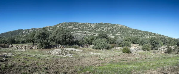 Vista panoramica della catena di Hoyo de Manzanares — Foto Stock