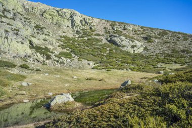 Pico del Nevero yanındaki buzul lagoon