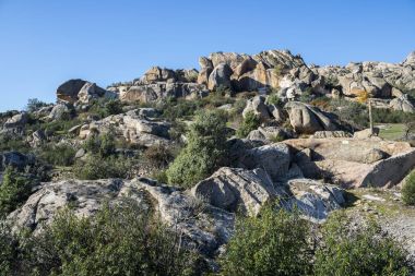 La Pedriza granit kaya oluşumları