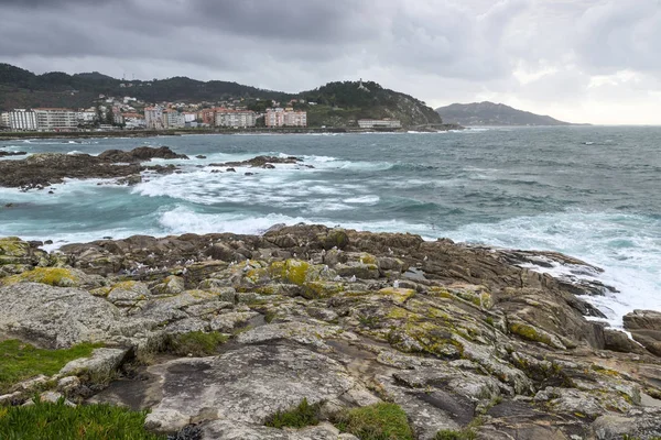 Rocy beach w littoral-Galicyjski — Zdjęcie stockowe