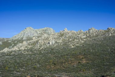 Guadarrama dağların manzarası