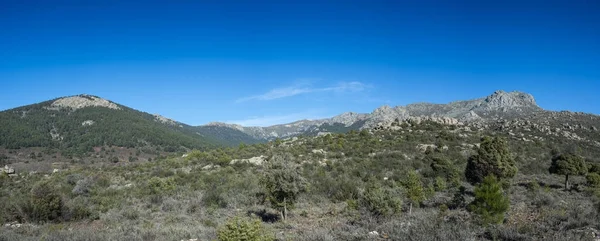 Panoramatický výhled na hory Guadarrama — Stock fotografie