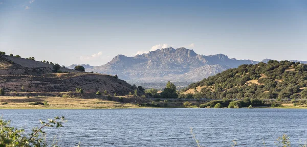 Views Pedrezuela Reservoir Province Madrid Spain — Stock Photo, Image