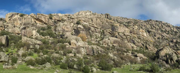 Γρανιτικά Πετρώματα Στην Επαρχία Pedriza Guadarrama Βουνά Του Εθνικού Πάρκου — Φωτογραφία Αρχείου