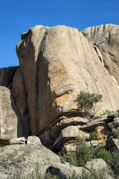 Granitic Rock Formations Pedriza Guadarrama Mountains National Park Province Madrid — Stock Photo, Image