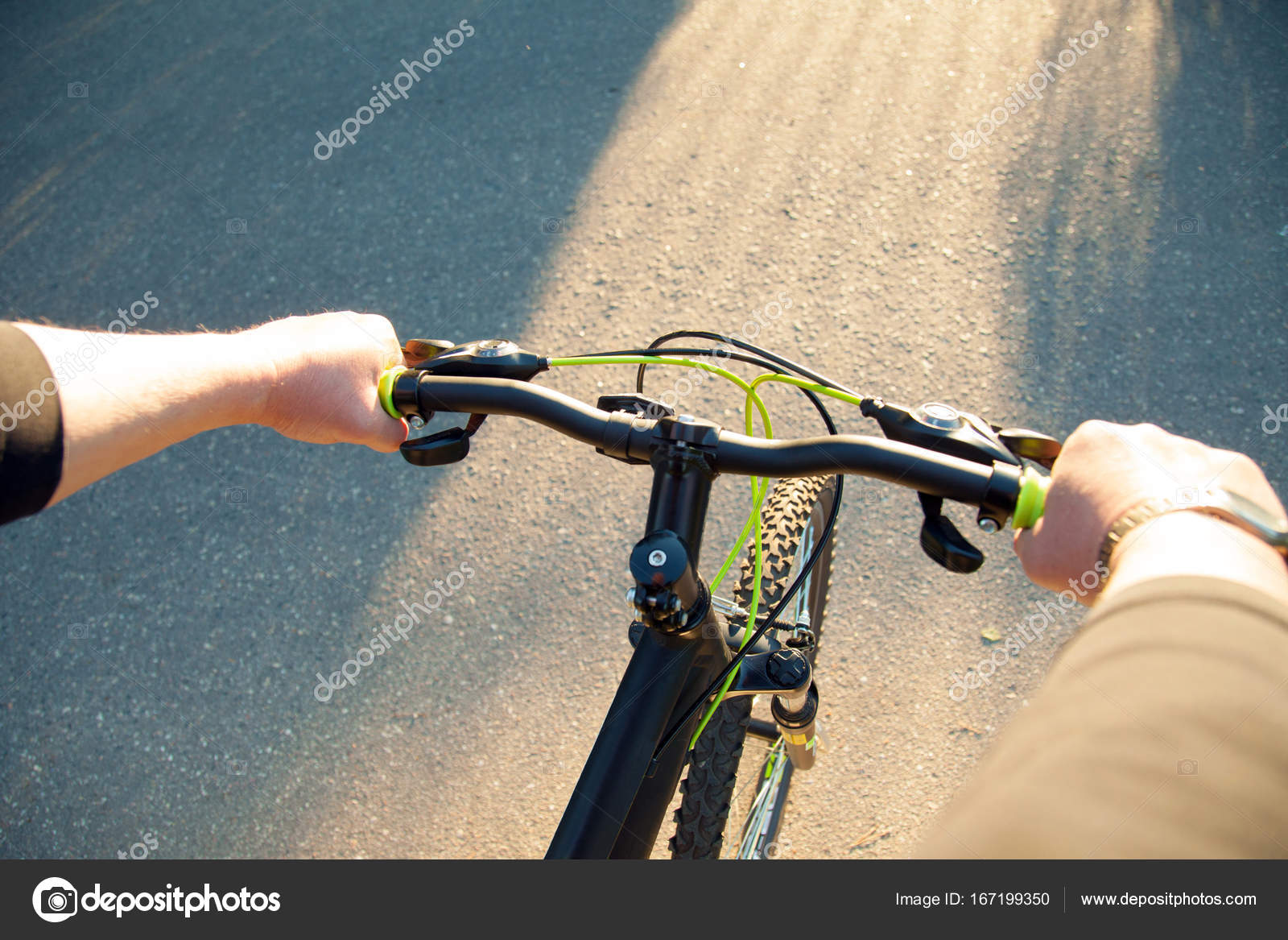 hands on bike