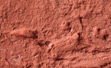 Kırmızı ateş tuğla duvar yaptı