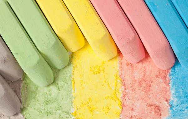 Tiza multicolor brillante — Foto de Stock
