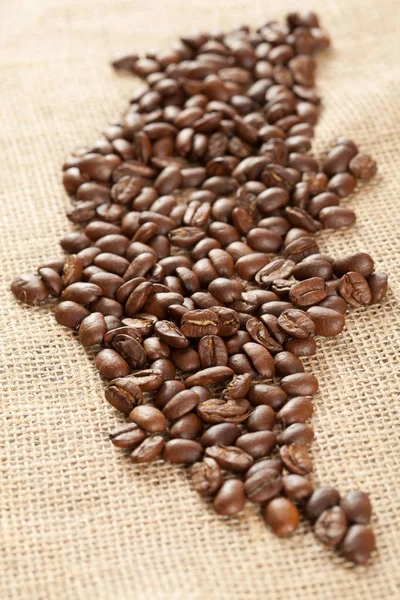 Primer plano de granos de café — Foto de Stock