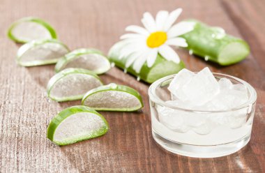 dilimlenmiş aloe vera