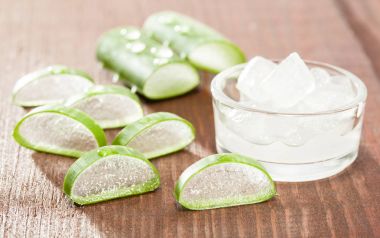 dilimlenmiş aloe vera