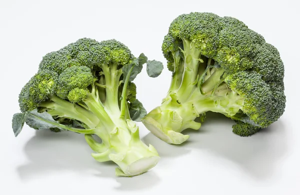 Fresh broccoli on white — Stock Photo, Image